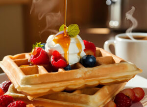 White choco waffle